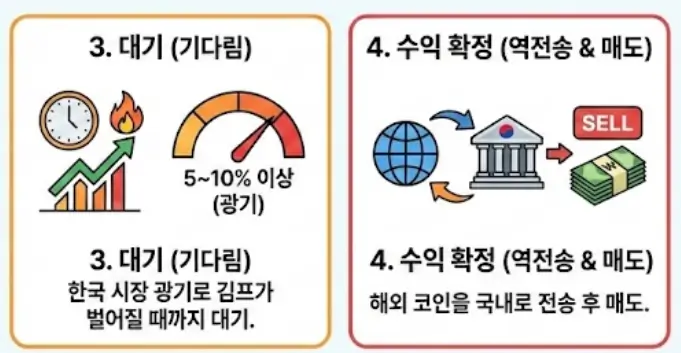 김프 차익거래 하는 방법